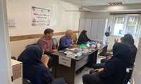 استقرار میز ارتباطات مردمی دانشگاه علوم پزشکی البرز در بیمارستان ثارالله 
