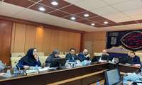 نشست بررسی عملکرد بیمارستان امام جعفر صادق( ع) با حضور رئیس دانشگاه 