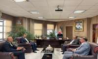 نشست رئیس دانشگاه با مدیرکل دفتر توسعه منابع فیزیکی وزارت بهداشت 