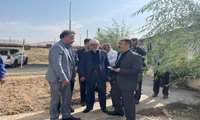 بازدید رئیس حوزه ریاست دانشگاه از پروژه در حال ساخت بیمارستان کمالشهر 