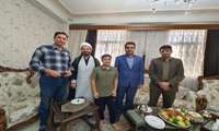 دیدار جمعی از مسئولان دانشگاه علوم پزشکی البرز با دو خانواده شهید مدافع سلامت