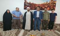 دیدار جمعی از مسئولین دانشگاه با دو خانواده ایثارگر دانشگاه علوم پزشکی البرز 