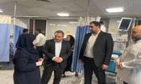 بازدید شبانه رییس دانشگاه از بیمارستان شهید رجایی کرج 