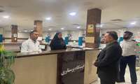 بازدید  رئیس دانشگاه از بیمارستان  شریعتی ماهدشت 