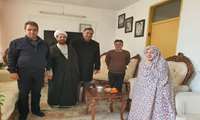 دیدار مسئولین دانشگاه علوم پزشکی البرز با دو خانواده معزز شهید 