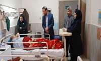 بازدید معاون دانشجویی و فرهنگی دانشگاه از دو بیمارستان دولتی کرج در تعطیلات نوروز