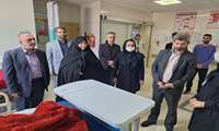 بازدید معاون بهداشت از بیمارستان های امام حسین (ع) و شریعتی در هفتمین روز از نوروز 