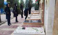 همزمان با آغاز هفته گرامیداشت پرستار،غبارروبی گلزار شهدای مدافعان سلامت 