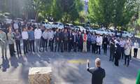  پیاده روی کارکنان دانشگاه علوم پزشکی البرز با شعار سلامتی را قدم بزن برگزار شد 