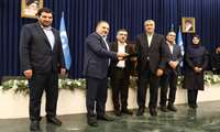 گزارش تصویری/ تقدیر رئیس سازمان انرژی اتمی از رئیس دانشگاه علوم پزشکی البرز