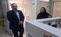 بازدید رئیس دانشگاه از کلینیک بیمارستان شهید مدنی 
