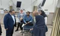 بازدید رئیس دانشگاه از مرکز آموزشی و درمانی شهید مدنی کرج 