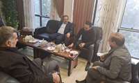 نشست رئیس دانشگاه در شرکت عمران شهر مهستان با هدف ساخت بیمارستان مهستان 