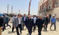 بازدید استاندار البرز به همراه رئیس دانشگاه از پروژه بیمارستان در حال ساخت کمالشهر 