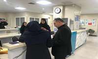 بازدید رئیس دانشگاه از بیمارستان فردیس در دومین روز از نوروز