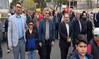 حضور دانشگاهیان علوم پزشکی البرز در راهپیمایی روز قدس 