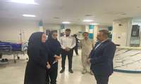 بازدید رئیس دانشگاه از محل برگزاری انتخابات نظام پزشکی و بیمارستان شهید سلیمانی فردیس