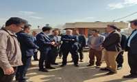 بازدید استاندار البرز به همراه جمعی از مدیران دانشگاه از پروژه بیمارستان کمالشهر 