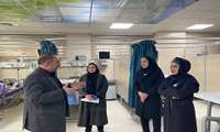 در هفتمین روز از حملات دشمن و سرکشی رئیس دانشگاه از بیمارستان کمالی کرج 
