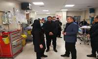 بازدید رئیس دانشگاه  از بیمارستان شهید سپهبد حاج قاسم سلیمانی فردیس/ بررسی روند درمانی بیماران
