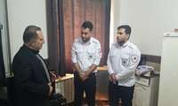 بازدید رئیس دانشگاه از پایگاه اورژانس ۱۱۵ چهارباغ / تجلیل از ایثارگران خط مقدم نجات