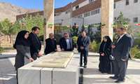 تجدید پیمان رئیس دانشگاه علوم پزشکی البرز با آرمان‌های شهدا در پردیس دانشگاه